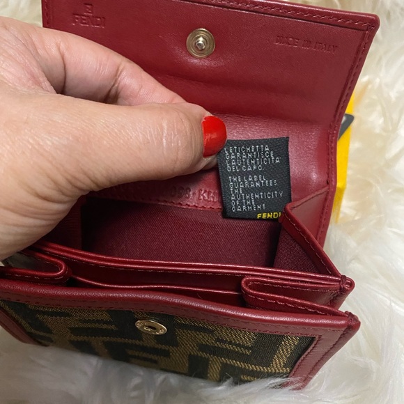 Vintage Zucca FF Logo Compact Wallet / Card Holder - Picture 7 of 11
